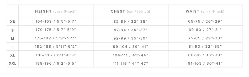 MYSTIC TECHNICAL JACKET 24 0 Grentabelle